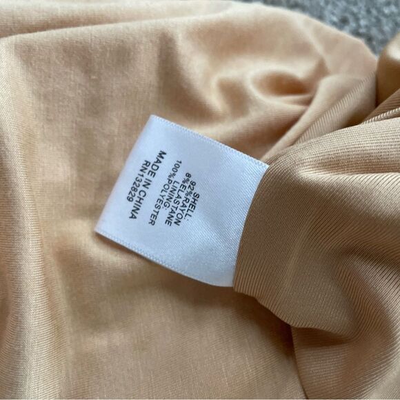 NWT Lovers + Friends KiKi Maxi Dress Tan Super Stretchy Ruched M - Picture 11 of 11